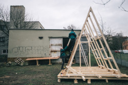Útulny do Krkonoš, fotografie z realizace.