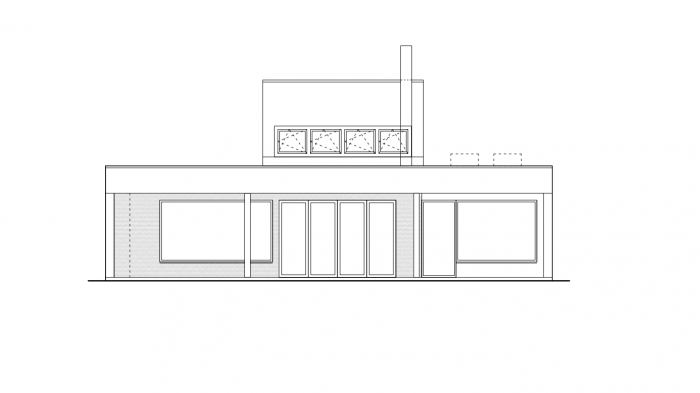 Bytový dům N!DO, pohled jih, Grido architekti