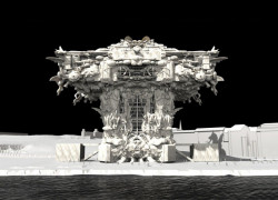 Návrh na Guggenheim Muzeum v Helsinkách od Marka Foster Gageho. „Navrhli jsme to. Pravděpodobně bychom vám mohli předlouze vyprávět o procesu vzniku nebo udržitelnosti nebo jak vše symbolicky zapadá do kontextu, ale nic z toho by nebyla úplná pravda. Navrhli jsme to, protože se nám to tak líbilo a říkali jsme si, že je to skvělé. Doufáme, že se vám to líbí také.“