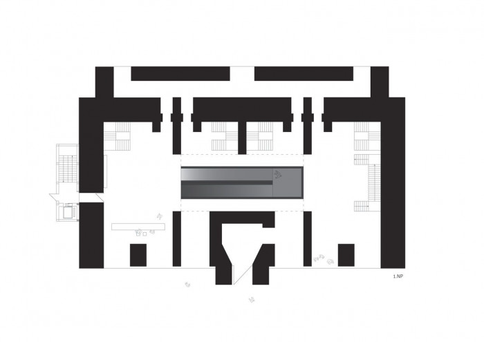 Tomáš Zavoral, JWW_Der Judenweg, Wien / Muzeum života za války, půdorys 1. NP – foto