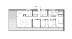 stempel & tesar architekti, Rodinný dům Mšeno, půdorys 1. NP – foto