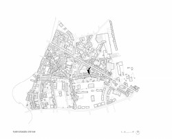 Proměna bývalé továrny na čokoládu v rezidenční objekt, situace širších vztahů, Anna & Eugeni Bach