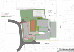 Pavilon ZŠ Smečno, LCArch s.r.o. - situace