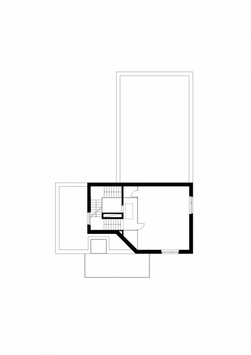 Pavilon Baarova, půdorys 3NP, Aulík Fišer architekti