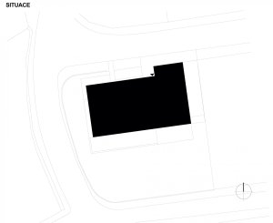 OK Plan Architects, Rodinný dům v Kunraticích - situace
