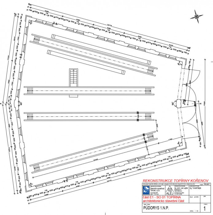 Rekonstrukce lokomotivní výtopny Kořenov, půdorys, ALEJ
