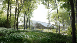 Vizualizace uhlíkově neutrálního technologického centra od studia BIG