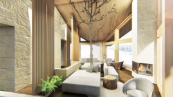 Designový návrh wellness zóny, vizualizace do projektové studie pro hotel Al Nin