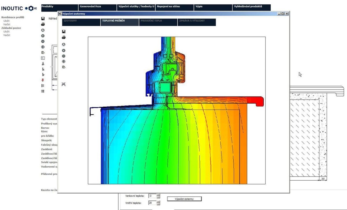 Inoutic / Deceuninck, Project Plan - teplotní průběh