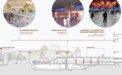 1. místo - Henning Larse Architects A/S + Ramboll: Řez