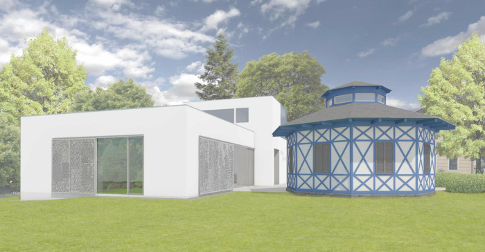 Výstavní galerie STAGE GARDEN, Janca architect / Karel Janča, vizualizace