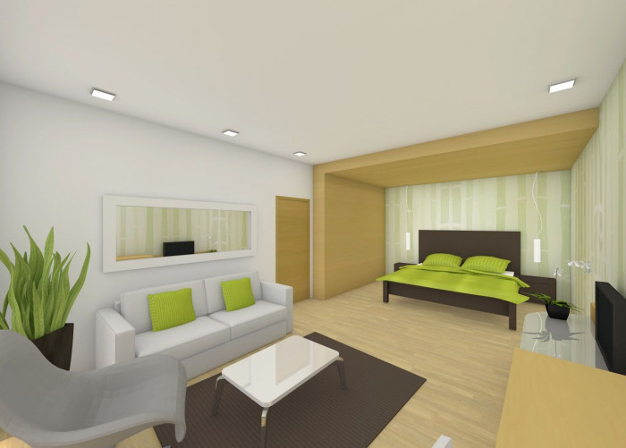 ARCHCON atelier - Hotelové apartmány podle Feng-shui - vizualizace