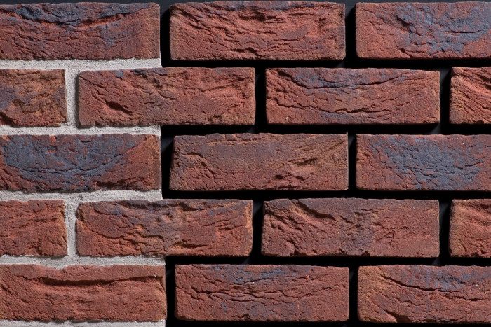 Ražené pásky Blauw paars antiek Engels - Klinker