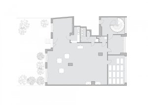 Rekonstrukce mezinárodních jeslí Malvína, No Architects / Jakub Filip Novák, Daniela Baráčková, půdorys původní stav