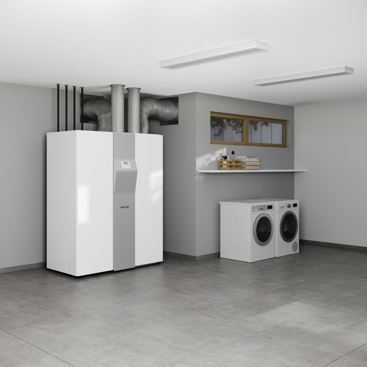 LWZ CS Premium kombinuje vytápění, ohřev teplé vody, chlazení a větrání s rekuperací v jednom zařízení za využití obnovitelné energie