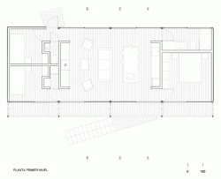 Felipe Assadi, Casa Remota, půdorys -