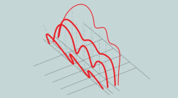 Tropický pavilon v ZOO Jihlava, bednění, severovýchodní vikýř – profily bednění a průnik s bedněním tubusu – foto