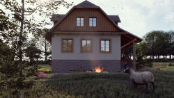 Vizualizace - rodinný dům v Razové