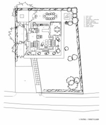 Ťoupalíkova vila, půdorys 1NP, Studio Hangár