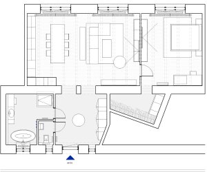 Apartment Bratislava, nový půdorys, Branislav Bolco
