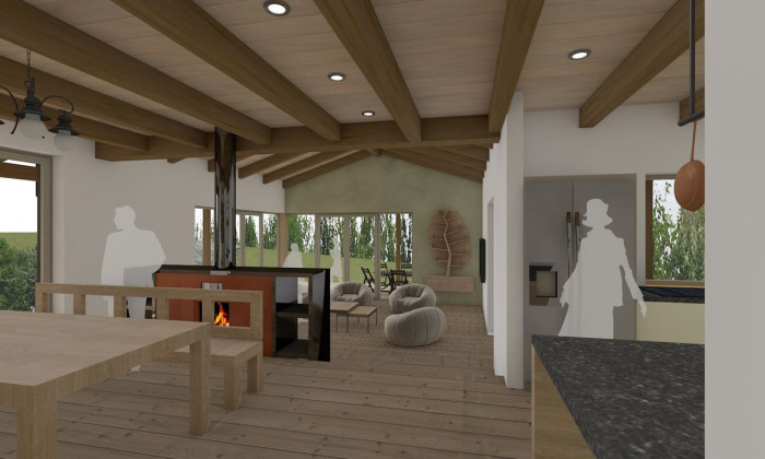 Dům s ozvěnami Karibiku, Irena Truhlářová, Ing. Martin Jirsa, ARCHCON atelier - vizualizace