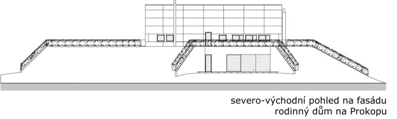 Rodinný dům Na Prokopu, Petr Keil, KMS architects spol. s r.o. - pohled severovýchodní