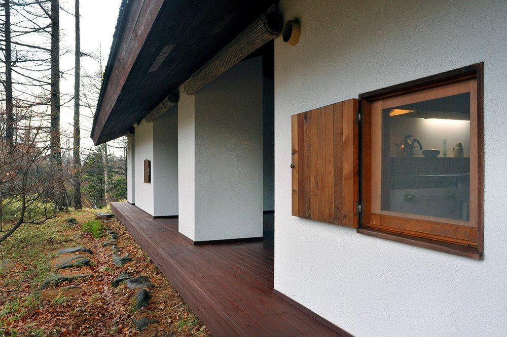 Dům v lese, první stavba architekta Jamamota