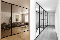 Prosklené industriální příčky DIGERO od Dorsis