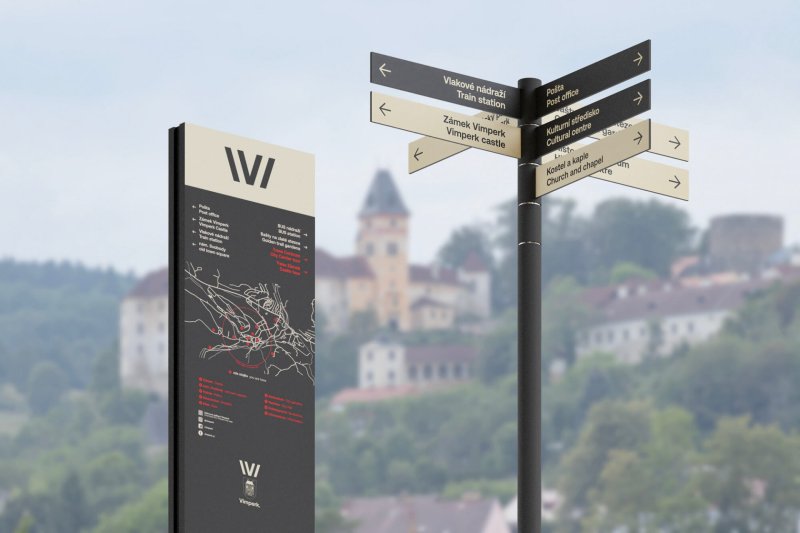 Nová vizuální identita města Vimperk, Matěj Chabera. Zdroj: Město Vimperk&nbsp;