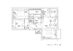 Půdorys (Rekonstrukce bytu v Holešovicích; B² Architecture)