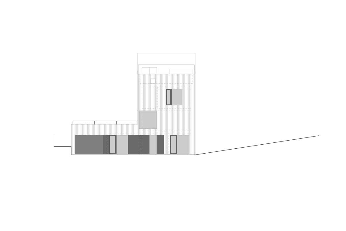 Zábran Nová architekti, Rodinný dům/věž Čižice, pohled – foto
