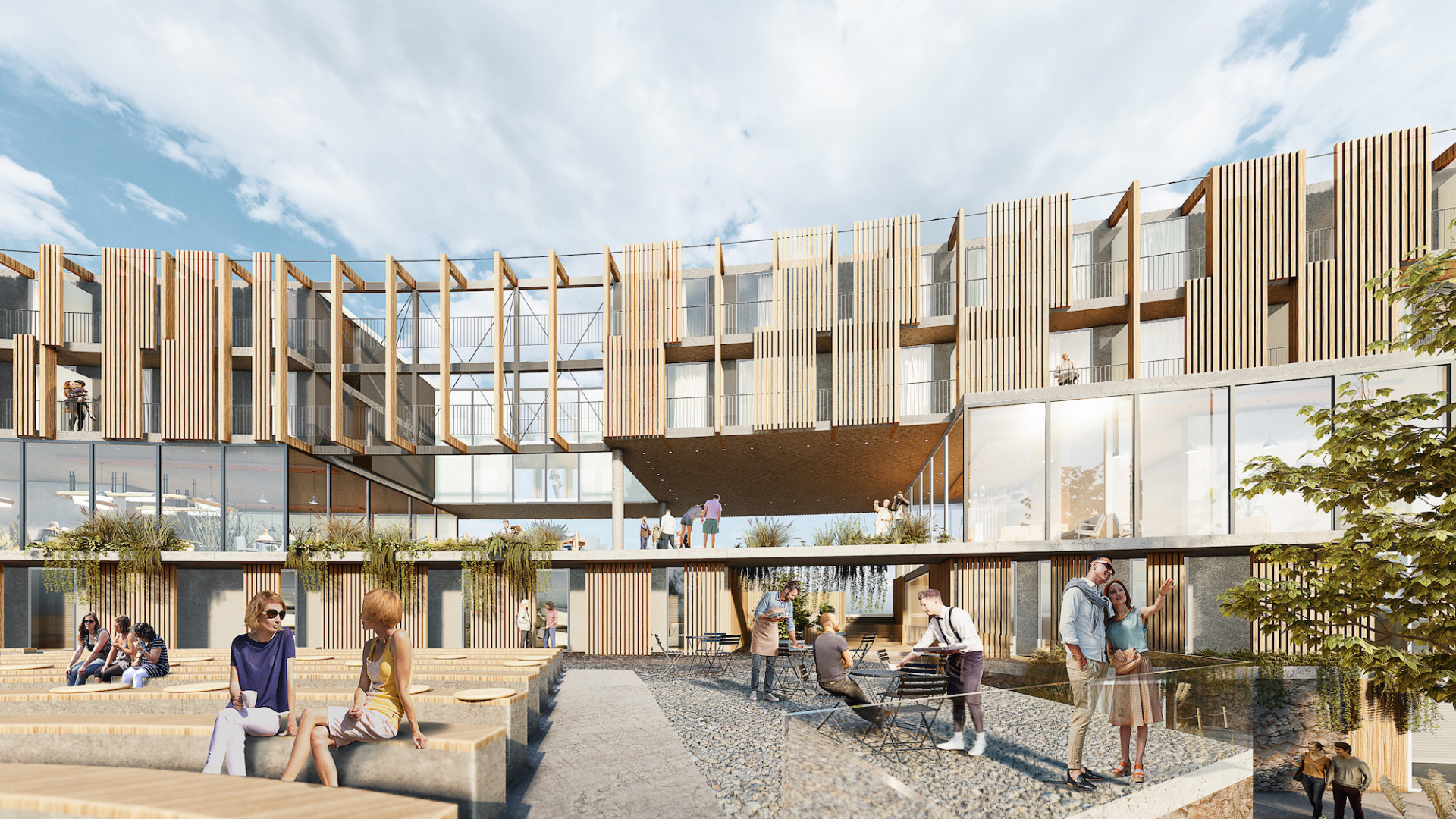 Revitalizace Podolského přístavu v Praze, vizualizace