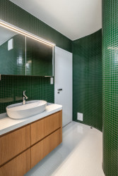 Koupelna rodičů (Interiér domu Ke Káčatům v Brně, studio AEIOU)