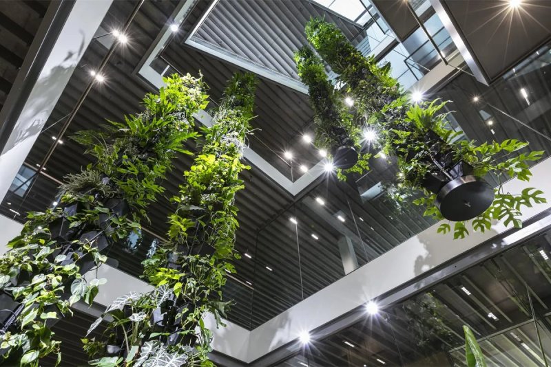 Zelené sloupy od Jungle Interiors