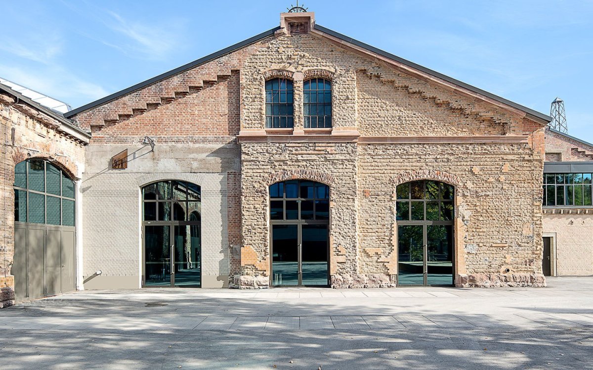 Budova i nadále vypráví svůj příběh a nebojí se poodkrývat své jizvy. (ATELIER BRÜCKNER, Wagenhallen ve Stuttgartu)