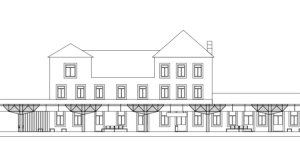 Rekonstrukce výpravní budovy a přilehlých prostor v Čelákovicích, Studio 519, řez detail