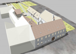 Úprava bývalé fary ve Chvalšinách na zařízení pro  pobyty osob s poruchami autistického spektra, 4DS - vizualizace