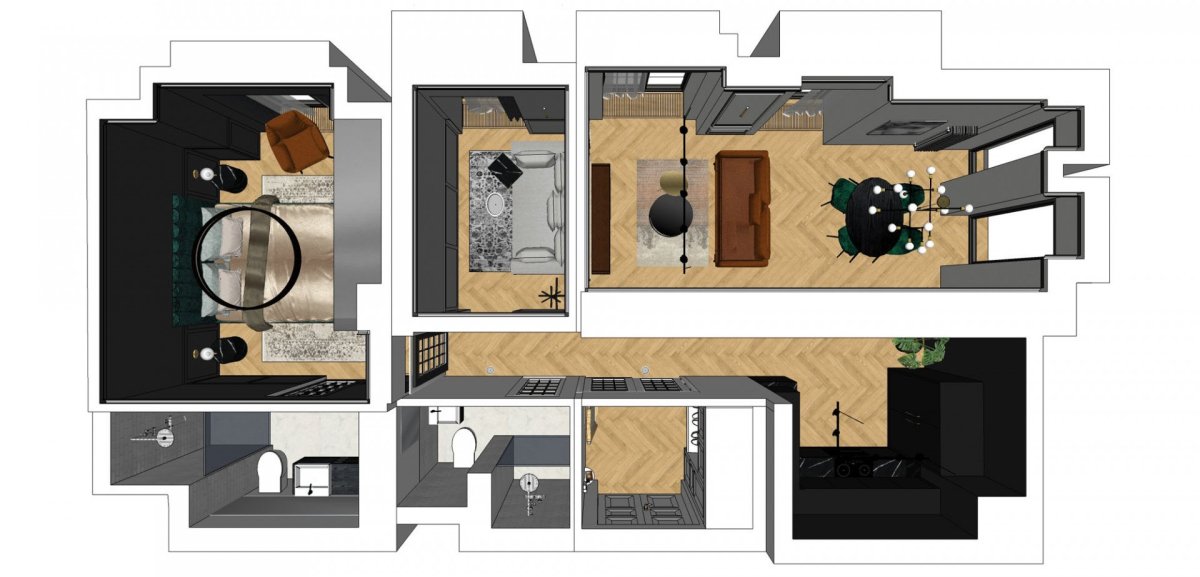 Markéta Killi, Urban interior - interiér bytu, Palác Dlážděná.