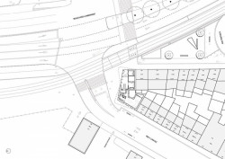 MSA / V+, sociální byty NAVEZ v Bruselu, situace, výkres