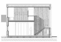 Dom pod dubom, řez, Molnár-Peráček