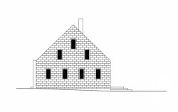 Chata na Vysočině, východní pohled, Urban Čelikovský architekti