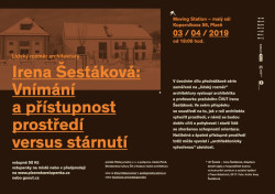 Lidský rozměr architektury, pozvánka na přednášku.