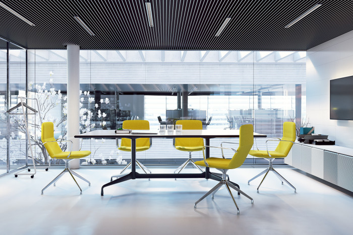 Designová konferenční židle Flexi Light od italského studia Orlandini Design.