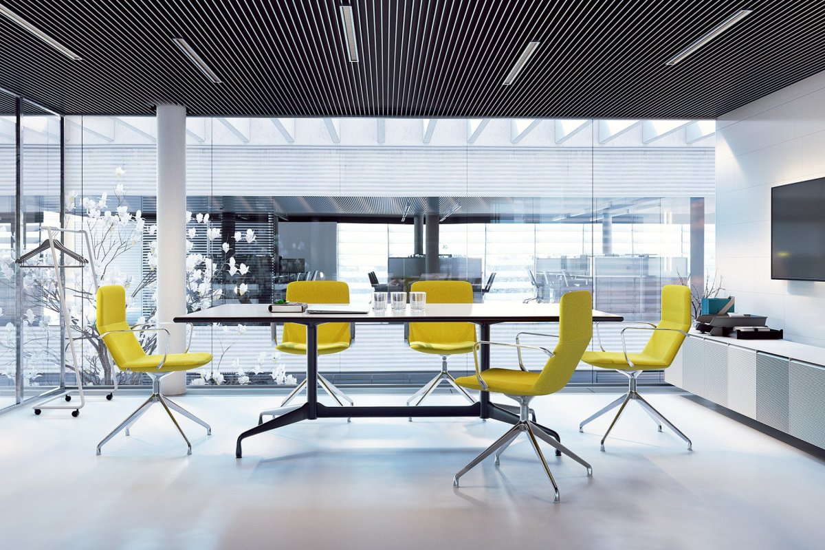 Designová konferenční židle Flexi Light od italského studia Orlandini Design.