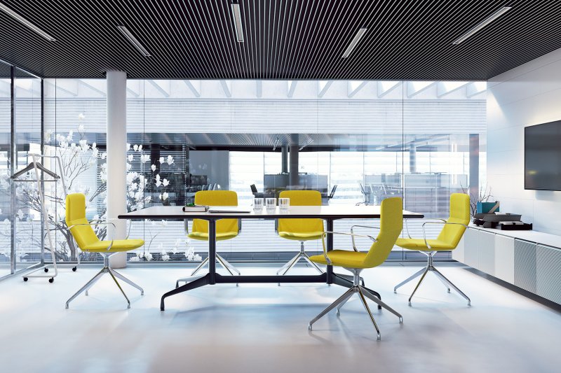 Designová konferenční židle Flexi Light od italského studia Orlandini Design.