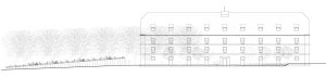 Hotel Lotrinský, EA architekti, pohled západní