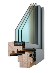 VEKRA Dřevohliníkové okno ALU Design Classic