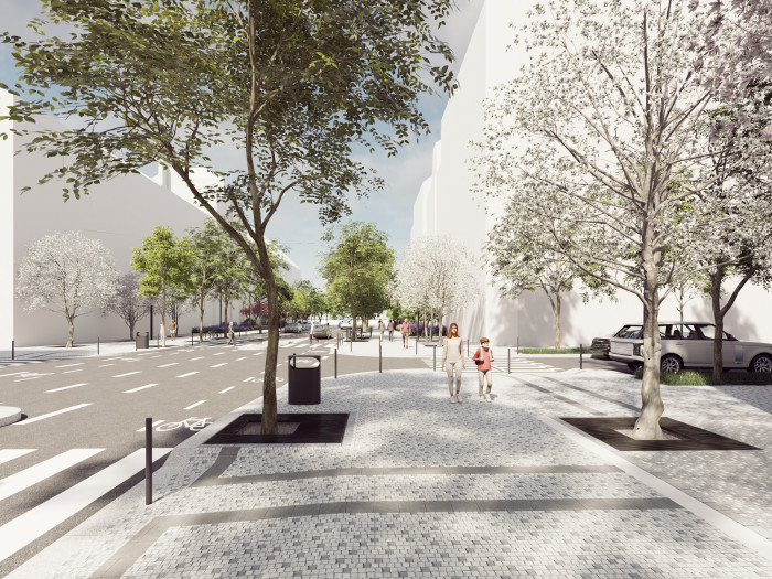 křižovatka s ulicí Jana Zajíce