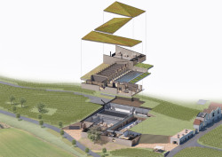 Vinařství Mikrosvín, FAM Architekti, axonometrie.