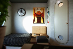 Původní podoba interiéru jedné z buněk věže.